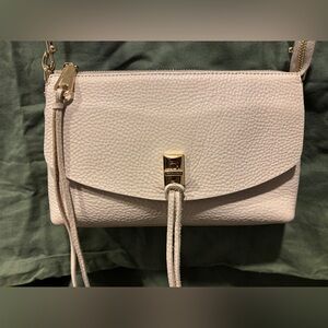 Elegant White Leather Crossbody Bag